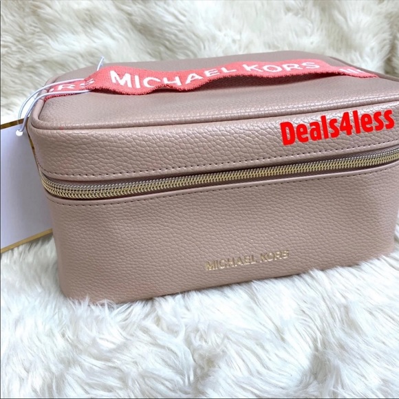 Michael Kors Pouch Cosmetic Bag Train Case Travel - Picture 5 of 8